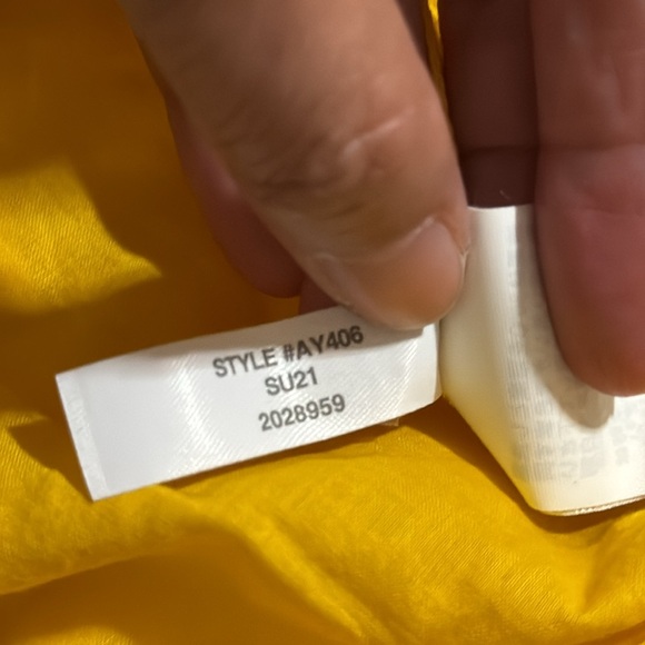 J Crew Tiered Cotton Voile Beach Maxi Dress Yellow Semi Sheer NWT 2021-Small - Picture 12 of 12